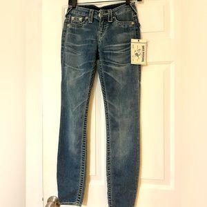 True Religion light blue jeans